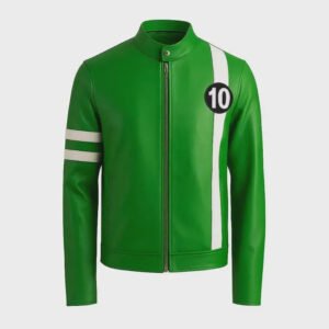 Ben 10 Light Green Inspired Sheep Leather Jacket